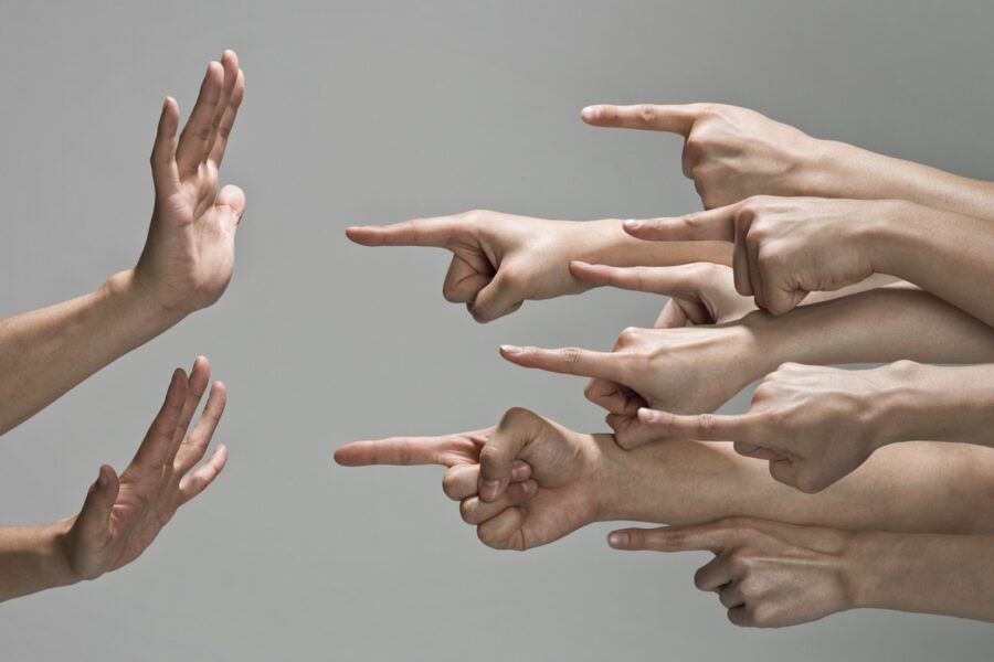 group-of-hands-with-pointing-finger